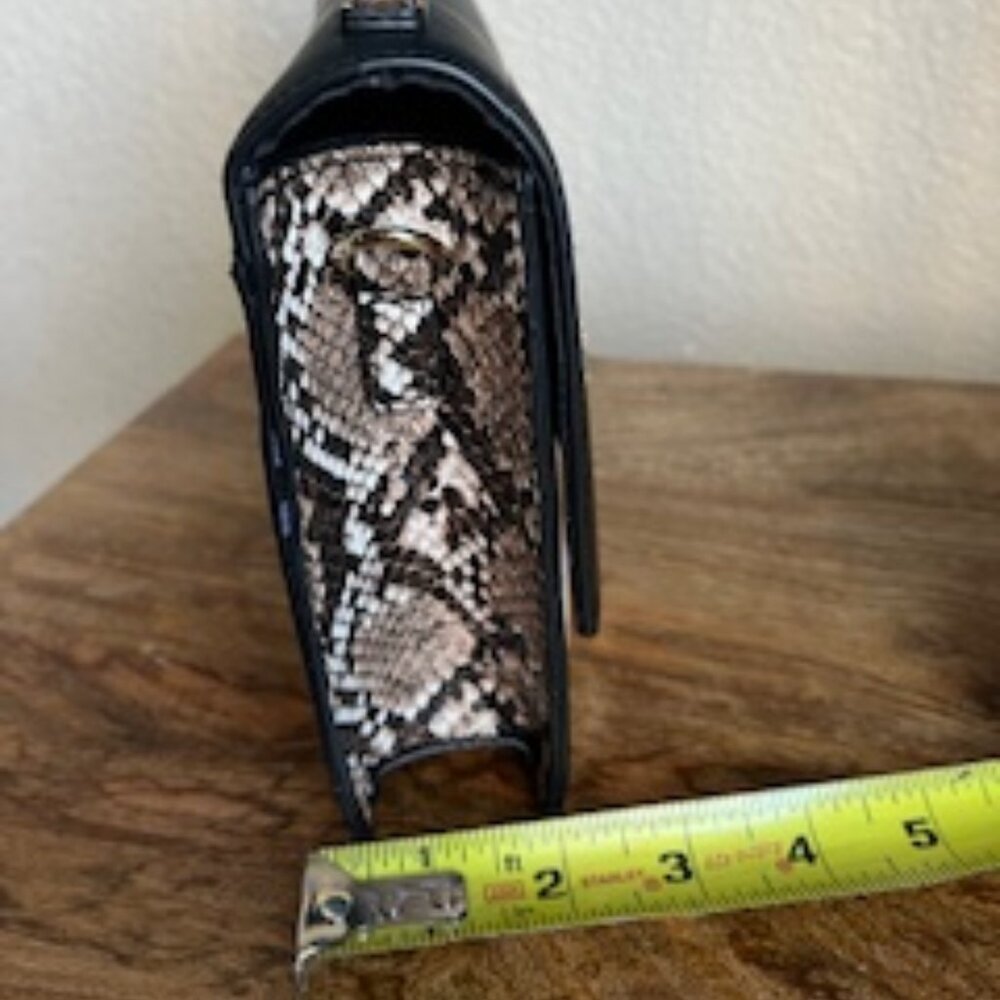 Aldo Color Block Snake Print Satchel With Chain S… - image 8